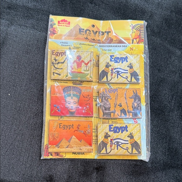 Other - Egyptian Magnet Set - Yellow/Gold Souvenir Pack